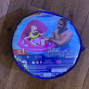NEW swimways infant spring float sun canopy
